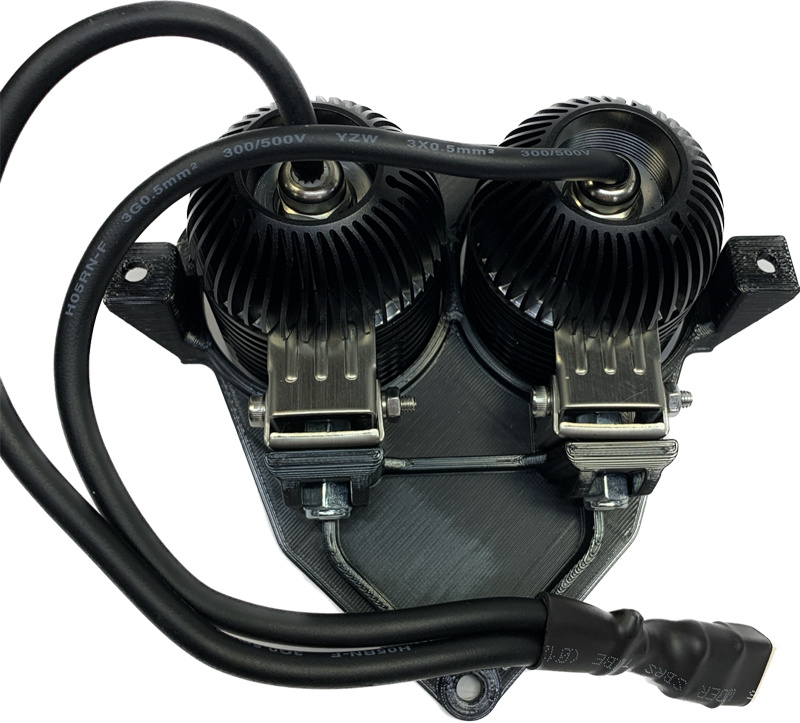 Lampenhalter Beta -2019, NIZLED 2xR40DRL kaltweiß (80w) ohne Abdeckung