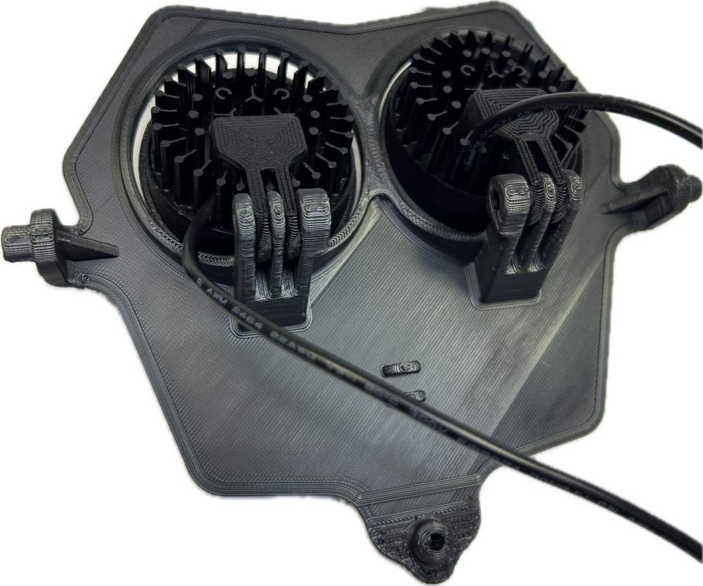 Doppelleuchte kaltweiß 80w Fantic 2-Takt 2024-, grauer Aufkleber, 2xE406k NIZLED