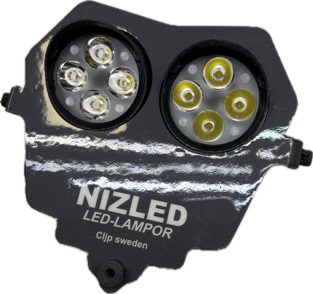 Doppelleuchte kaltweiß 80w Fantic 4-Takt 2024-, grauer Aufkleber, 2xE406k NIZLED