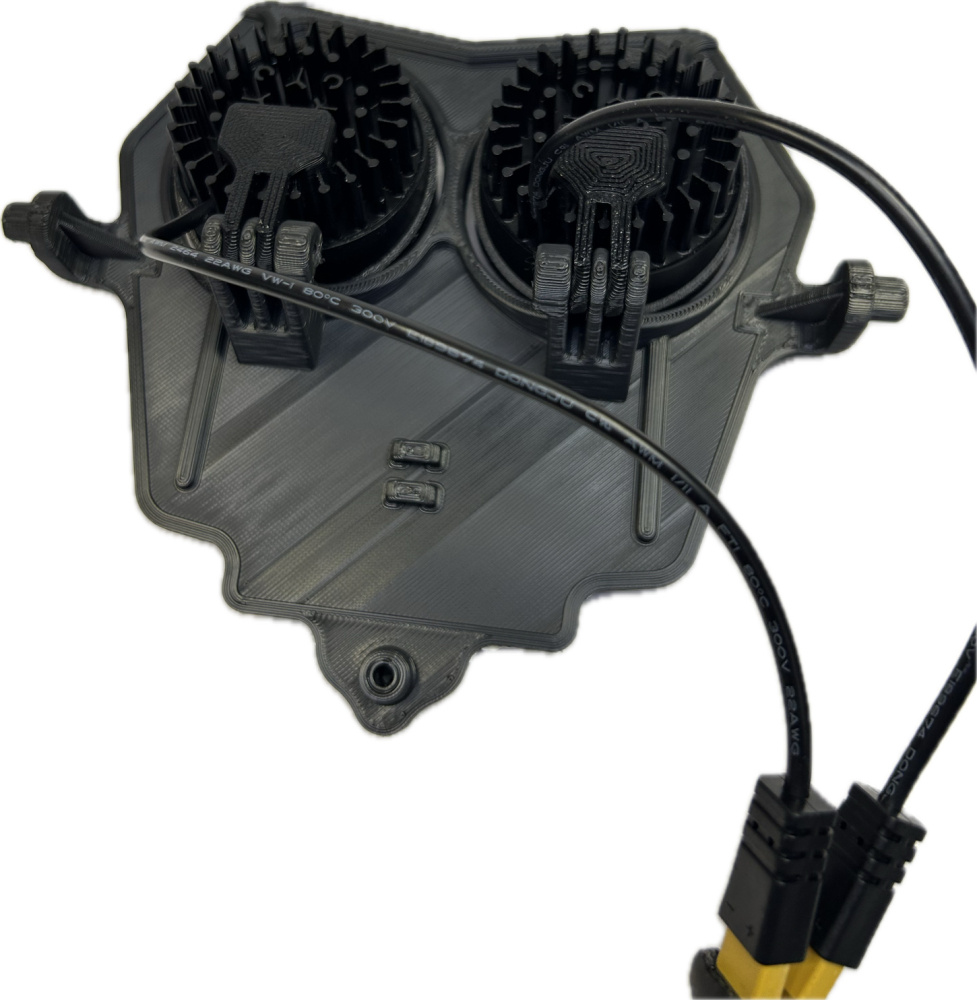 Doppelleuchte kaltweiß 80w Fantic 4-Takt 2024-, grauer Aufkleber, 2xE406k NIZLED