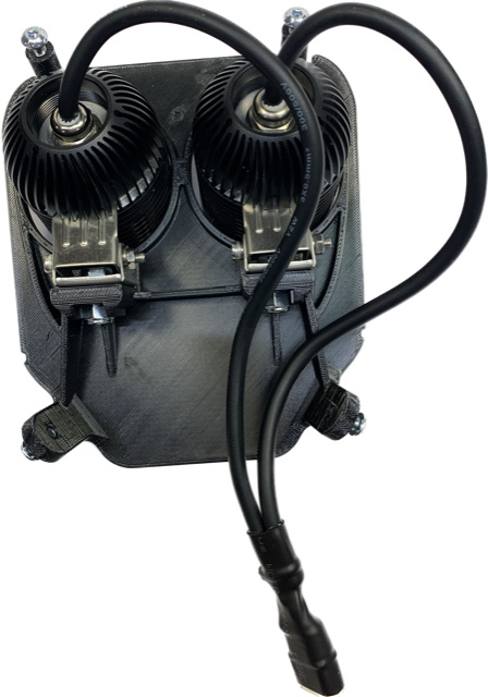 Doppelte Lampenhalterung 80 W Husqvarna 2017-2019, NIZLED R40DRL kaltweiß