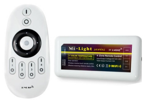 NIZLED Fernbedienung und Steuerbox/Dimmer für LED-Band weiß 12 Volt