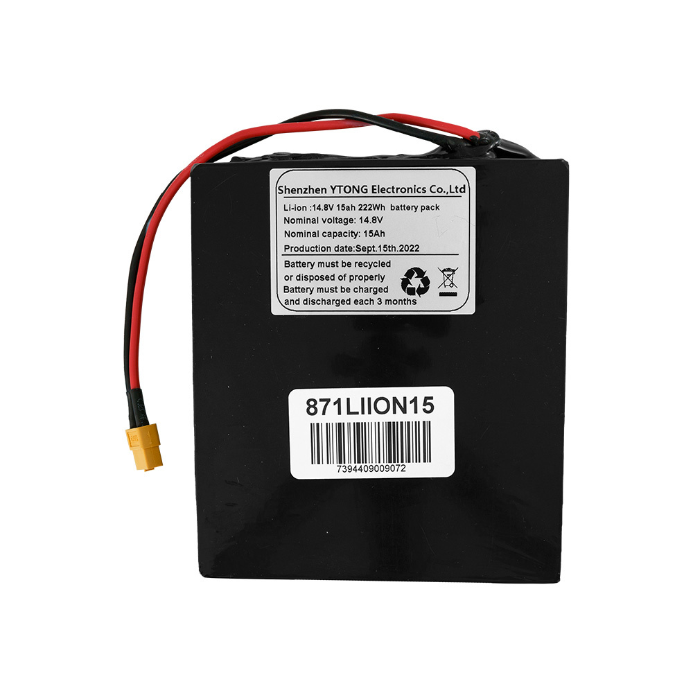 Li-Ion Akku 16,8 Volt 15 Ah mit 21700 Zellen und BMS für E40, leuchtet 2 h mit Triple-Kit