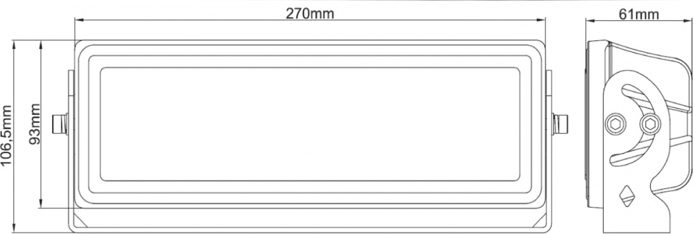 Nizled LED-Licht 70 Grad breit 70W
