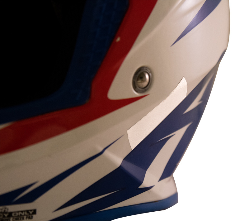 Klebe-Reflektor für Helm (gelb) 4 Stk. ca. 5x2 cm