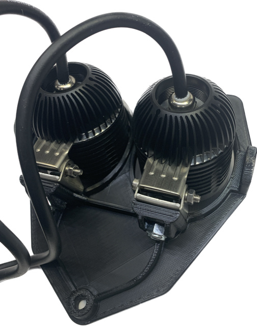 Lampenhalterung Sherco 2012-2023, 80W mit 2 Stk. NIZLED R40DRL