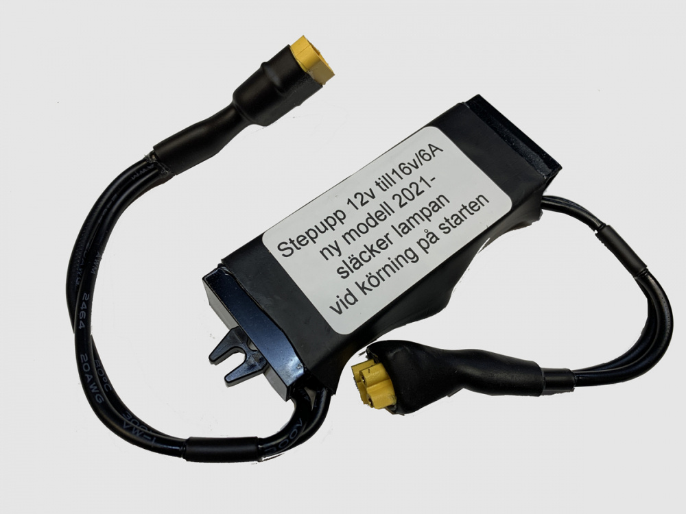 Step-up-Wandler 12 auf 16volt/3amp für 1xE40F in der Motorradverkleidung