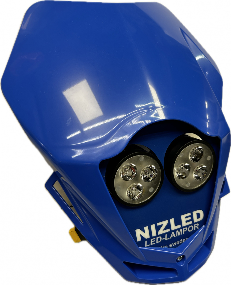 TM Racing 2015-2019, blau, kaltweiß 2xE30F (60 W) Lampenmaske