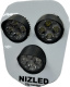 Dreifachscheinwerfer kaltweiß 120 W Triumph 2024-, weißer Aufkleber, 3xE406k NIZLED Dreifachscheinwerfer kaltweiß 120 W Triumph 2024-, weißer Aufkleber, 3xE406k NIZLED