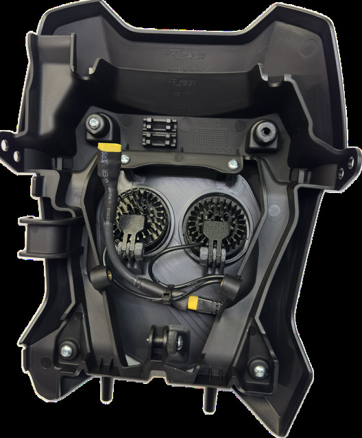 Doppelscheinwerfer kaltweiß 80 W Triumph 2024-, schwarz, 2xE406k NIZLED