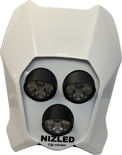 Dreifachscheinwerfer kaltweiß 120 W Triumph 2024-, weißer, 3xE406k NIZLED