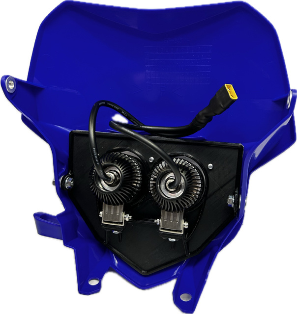 Doppelte Einstiegs-Lampenmaske 80 W Yamaha WR blau 2019-2025, NIZLED R40DRL