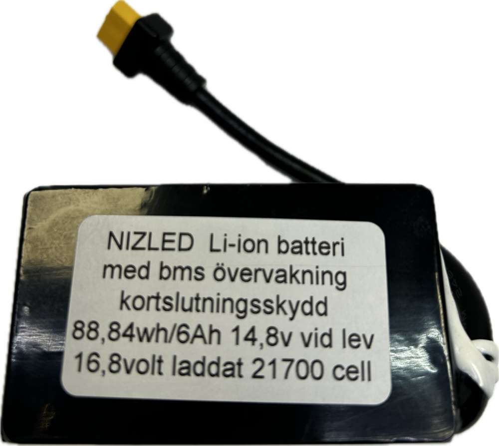 Li-Ion Akku 16,8 Volt (2024) 6 Ah Vapcell Top-Zellen, für E40F leuchtet 1,5 h mit Doppel-Kit