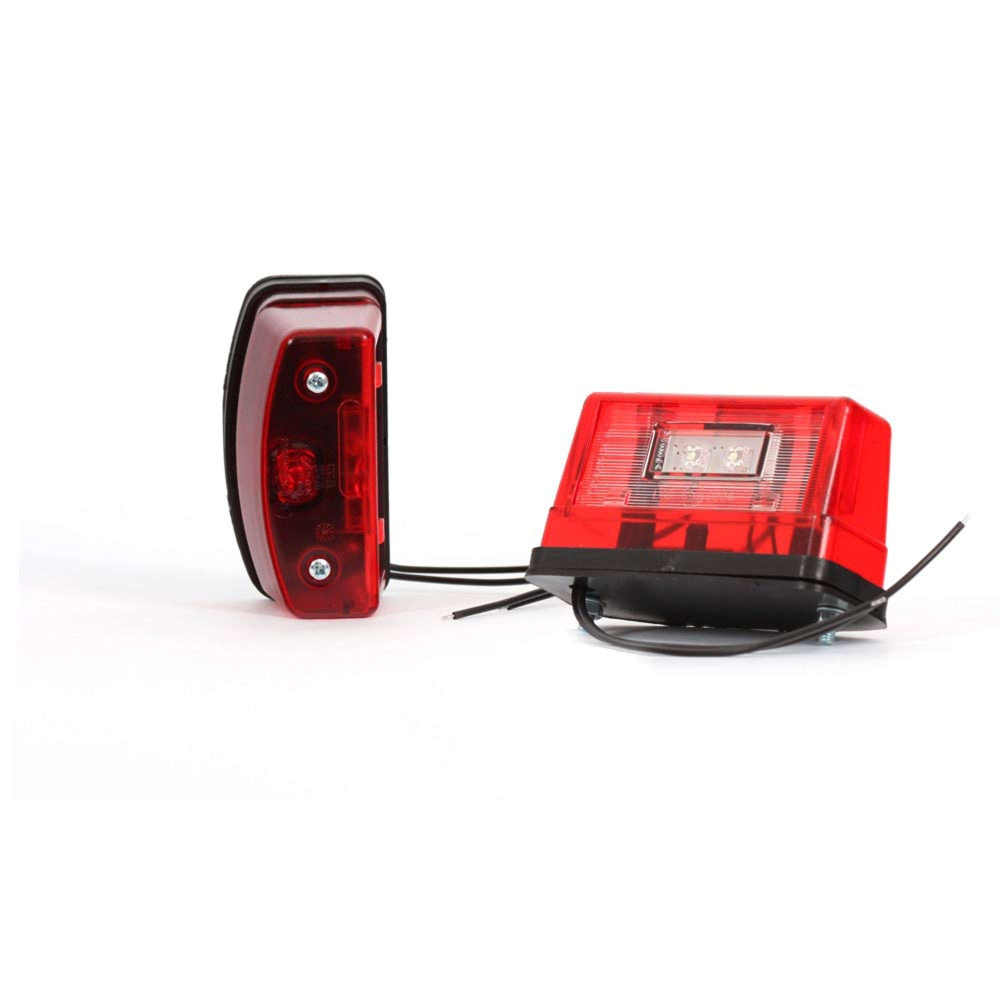 Strands Nsb/Positionslicht LED Rot.,12-24V