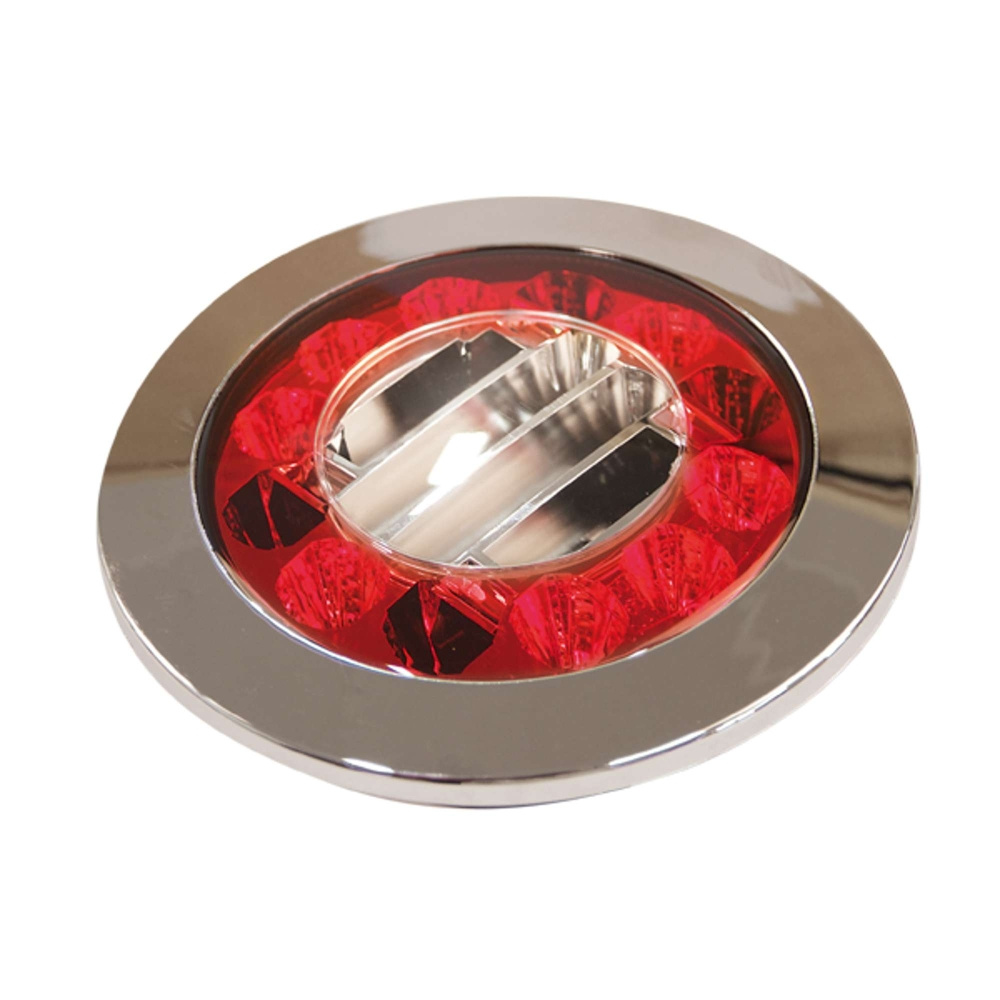 Strands Red Eye Rückleuchte Schluss/Brems/Blinker, 24 LED 10-30V. 2,5M Kabel.