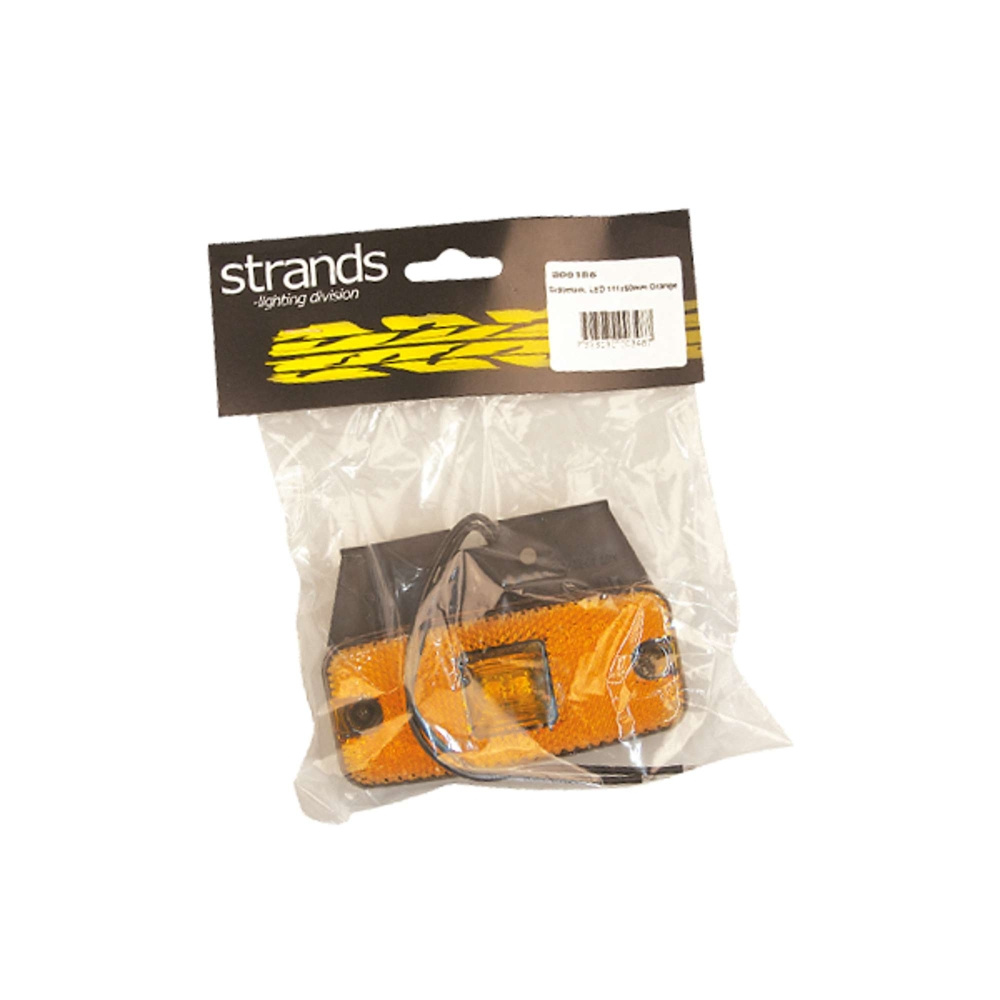 Strands LED-Seitenmarkierungsleuchte 111X50Mm orange 12-24V, 12-24V E-geprüft