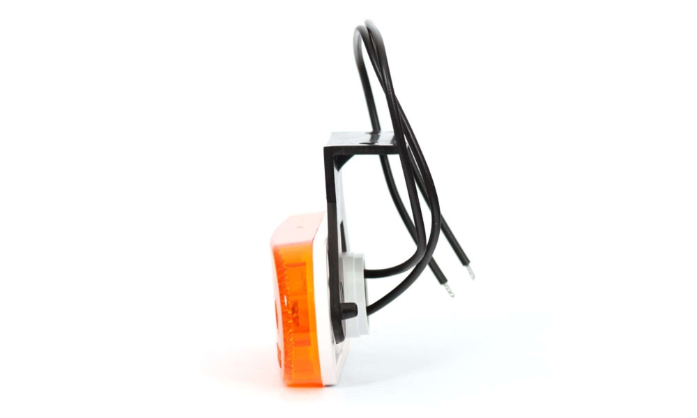 Strands Seitenmarkierungsleuchte orange 12-24V mit Halterung und Reflektor. E-geprüft. LED
