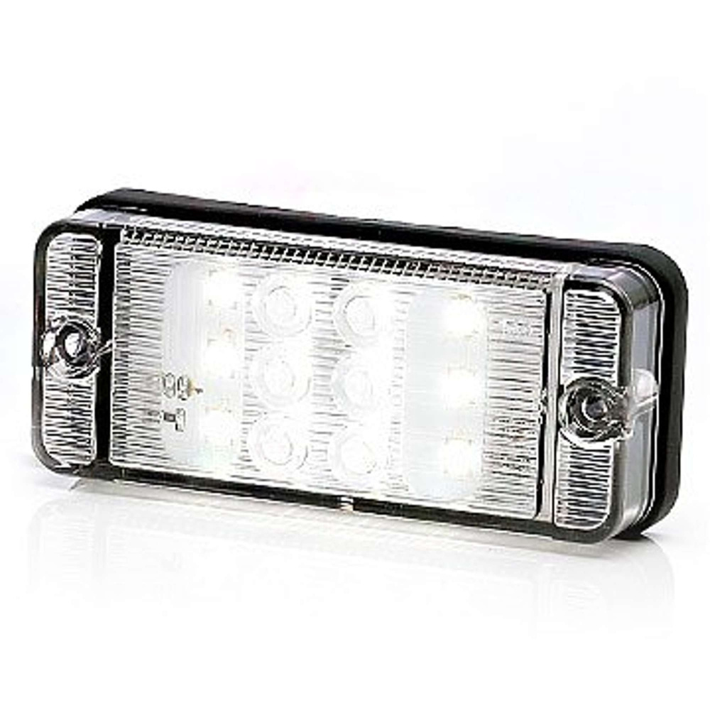 Strands Rückfahrleuchte 12-24V Klarglas, E-geprüft.