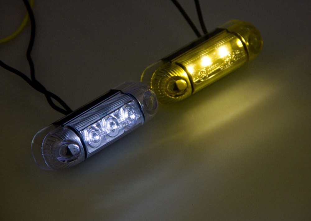 Strands Positionslicht 3 LED gelb, 12-24V