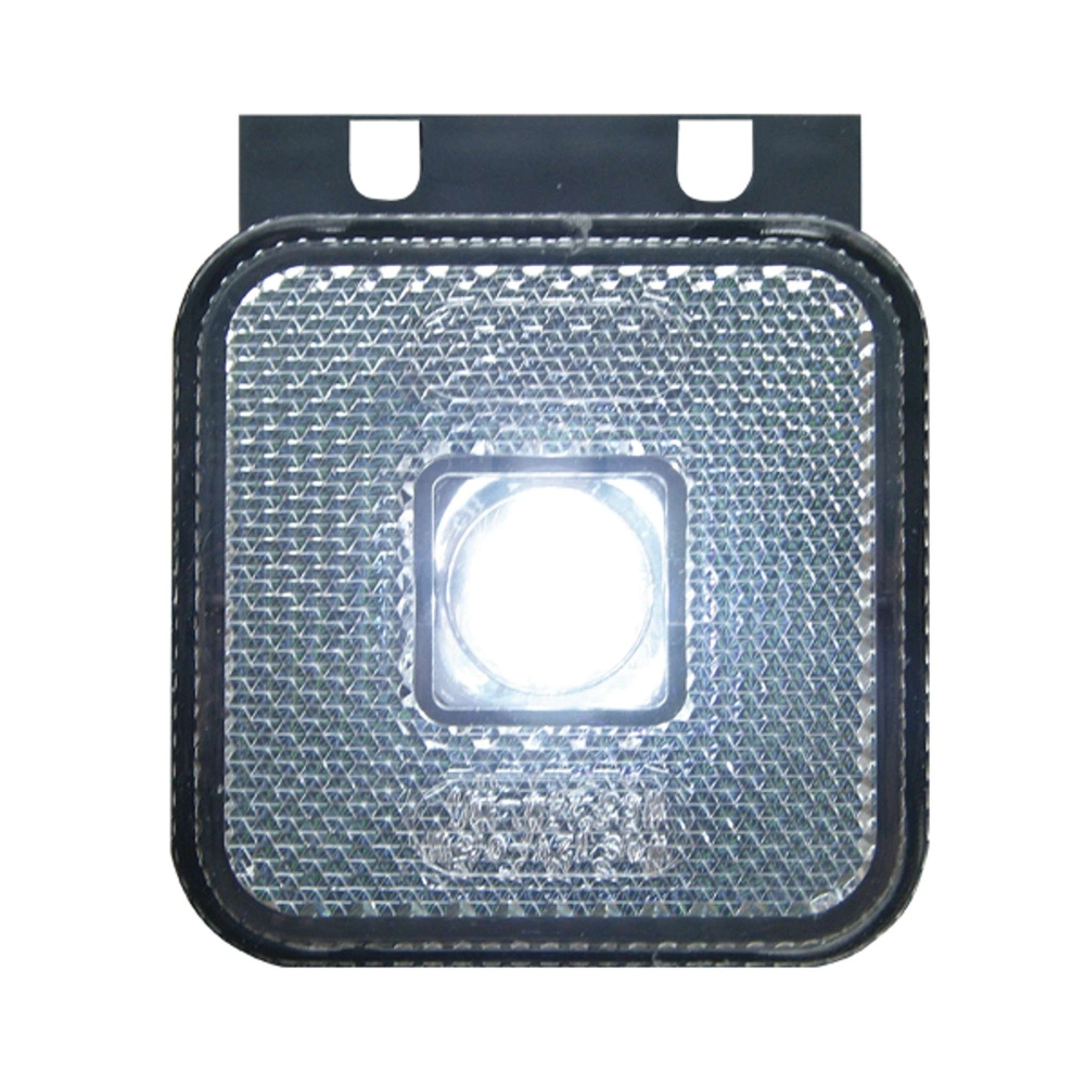 Strands Positionslicht weiß LED 12-24V, inkl. Winkelhalterung. E-geprüft