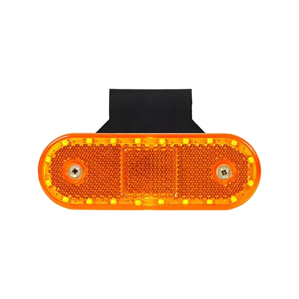 Strands Seitenmarkierungsleuchte LED 12-24V, inkl. Winkelhalterung und Reflektor.