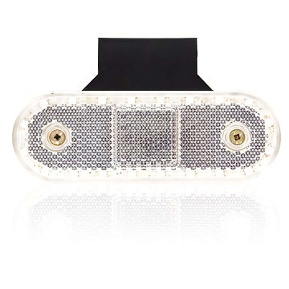 Strands Positionslicht weiß LED 12-24V, inkl. Winkelhalterung.