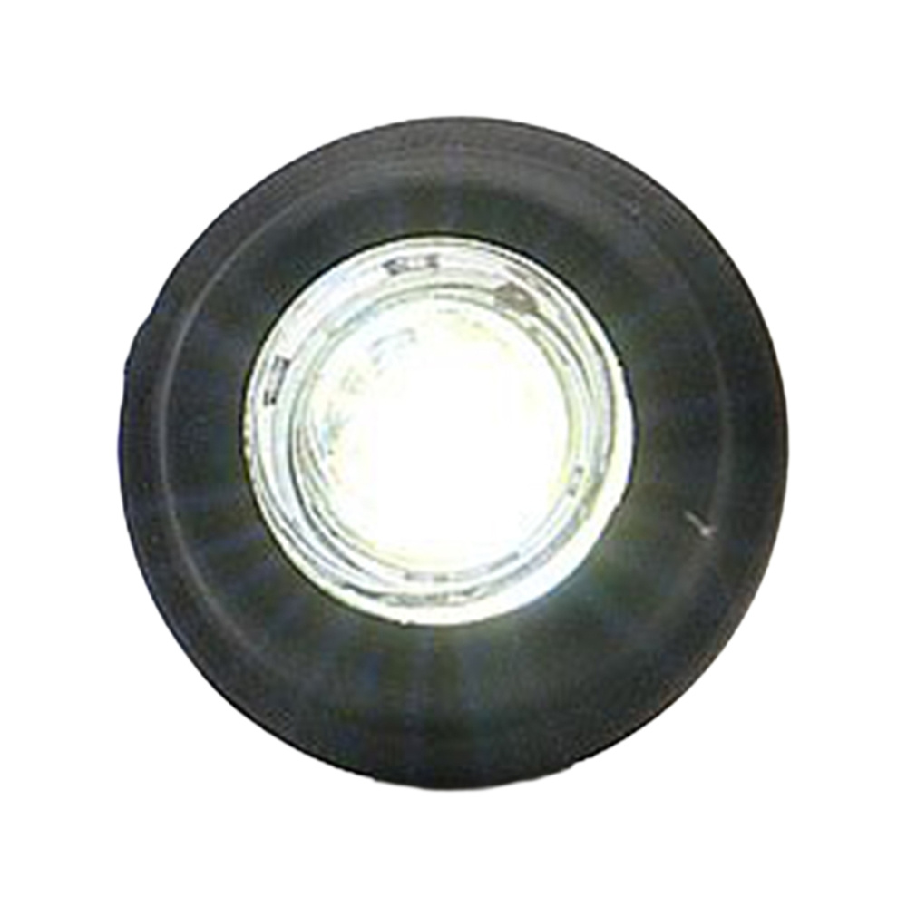 Strands Positionslicht weiß LED 12-24V., passt in 21 mm Loch. E-geprüft.