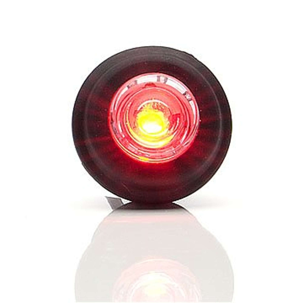 Strands Positionslicht rot LED 12-24V., passt in 21 mm Loch. E-geprüft.