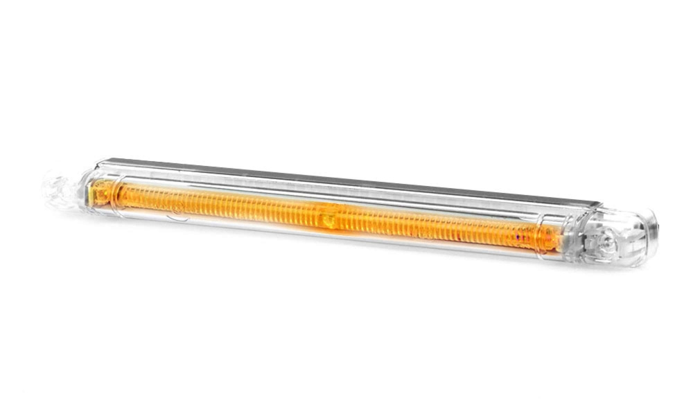 Strands faseroptische Seitenmarkierungsleuchte orange, 12-24V, E-geprüft