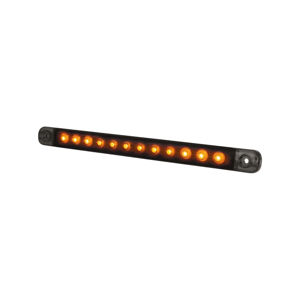 Strands Dark Knight Slim Blinker LED, orange LED, klares Glas