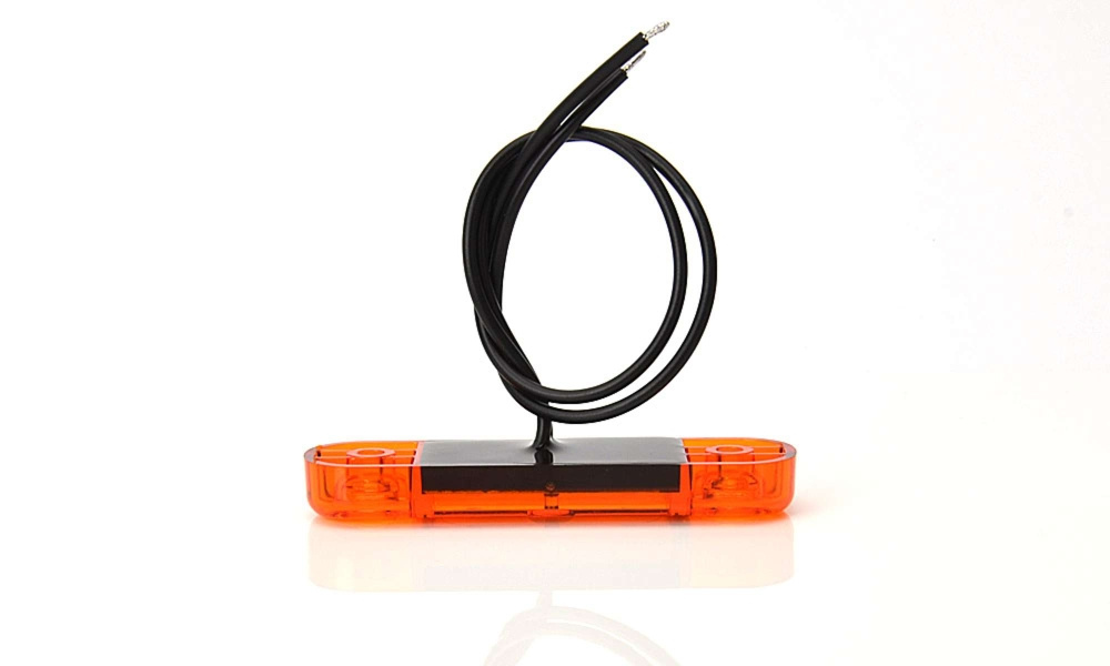 Strands Seitenmarkierungsleuchte Slim Orange 3 LED, 9-36V IP68. E-geprüft.