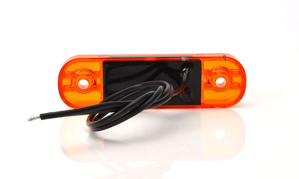 Strands Seitenmarkierungsleuchte Slim Orange 3 LED, 9-36V IP68. E-geprüft.