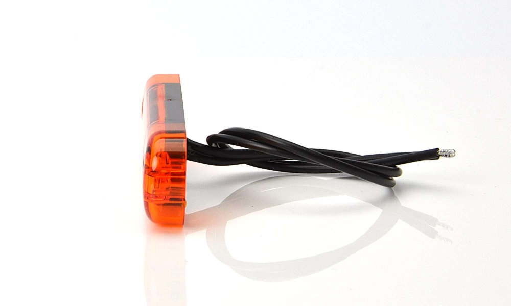 Strands Seitenmarkierungsleuchte Slim Orange 3 LED, 9-36V IP68. E-geprüft.