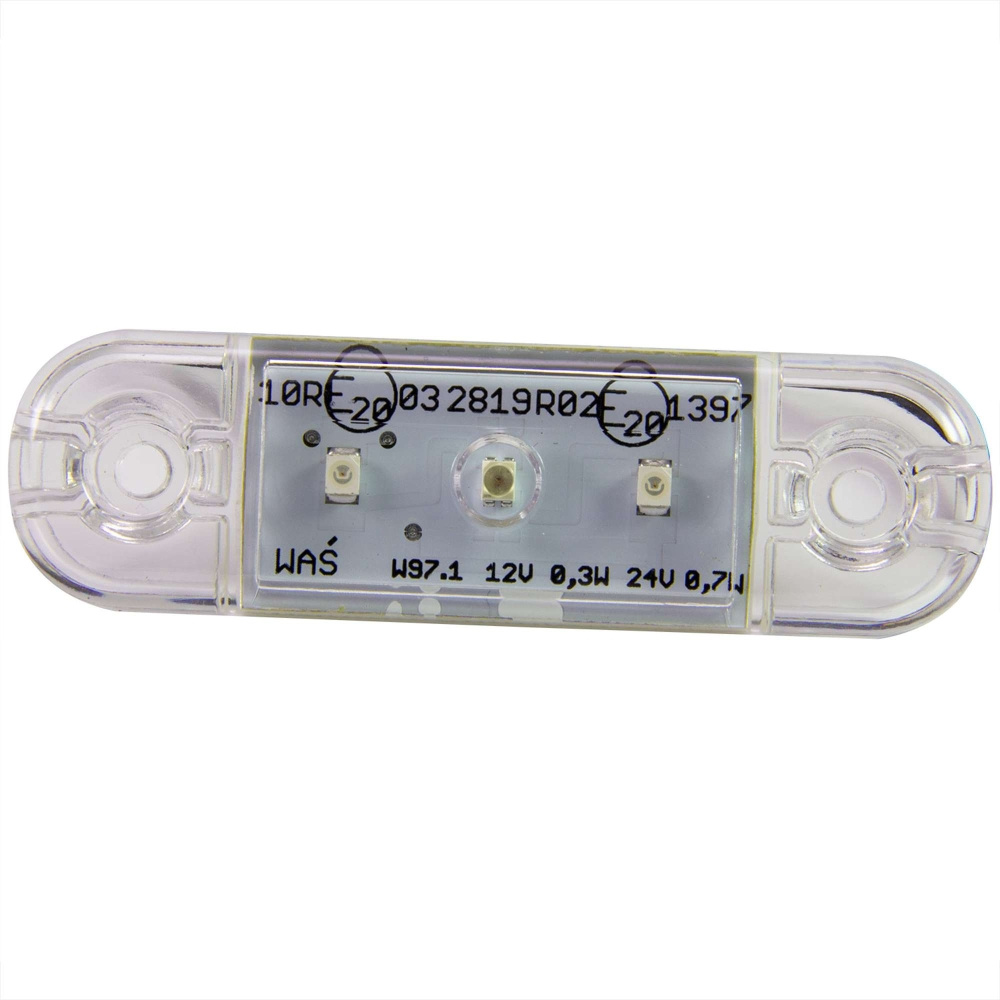 Strands Slim hintere Positionsleuchte 3 LED, klare Linse