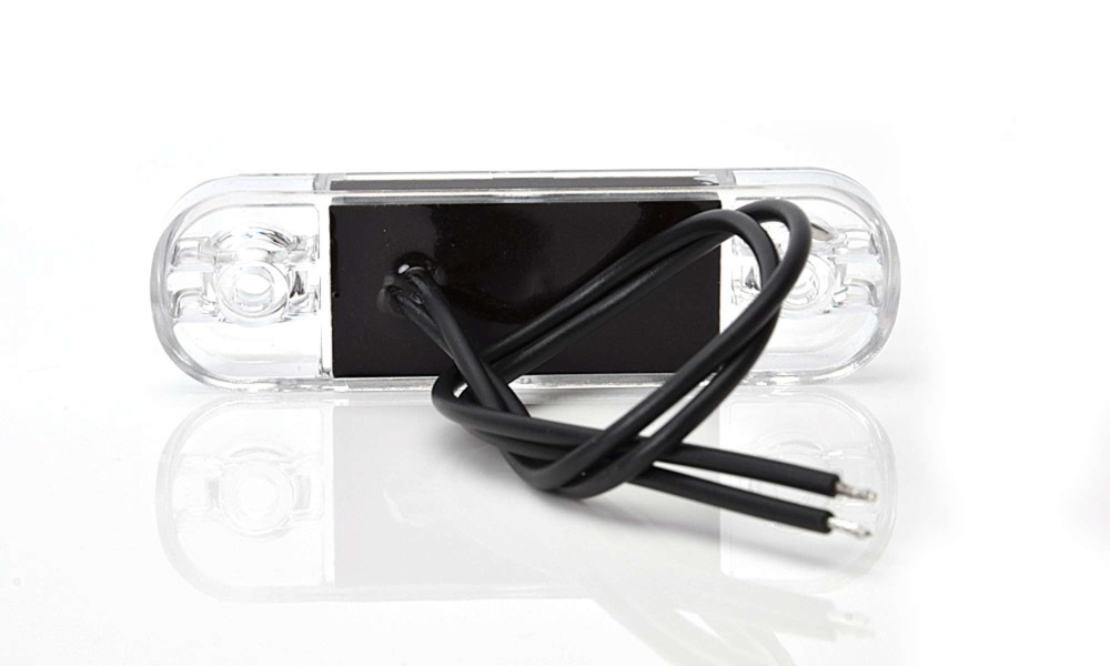 Strands Positionsleuchte Weiß Slim 12 LED, 9-36V IP68. E-geprüft.