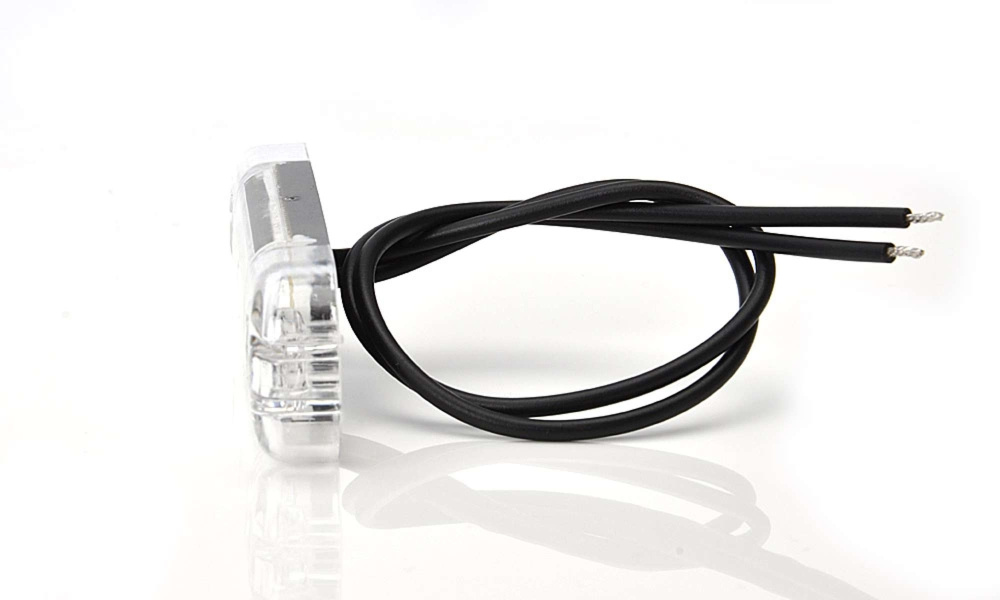 Strands Positionsleuchte Weiß Slim 12 LED, 9-36V IP68. E-geprüft.