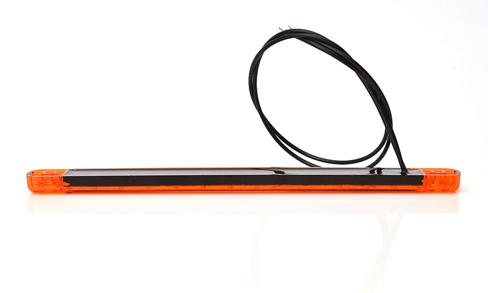 Strands Seitenmarkierungsleuchte Orange Slim 9 LED, 9-36V IP68. E-geprüft.