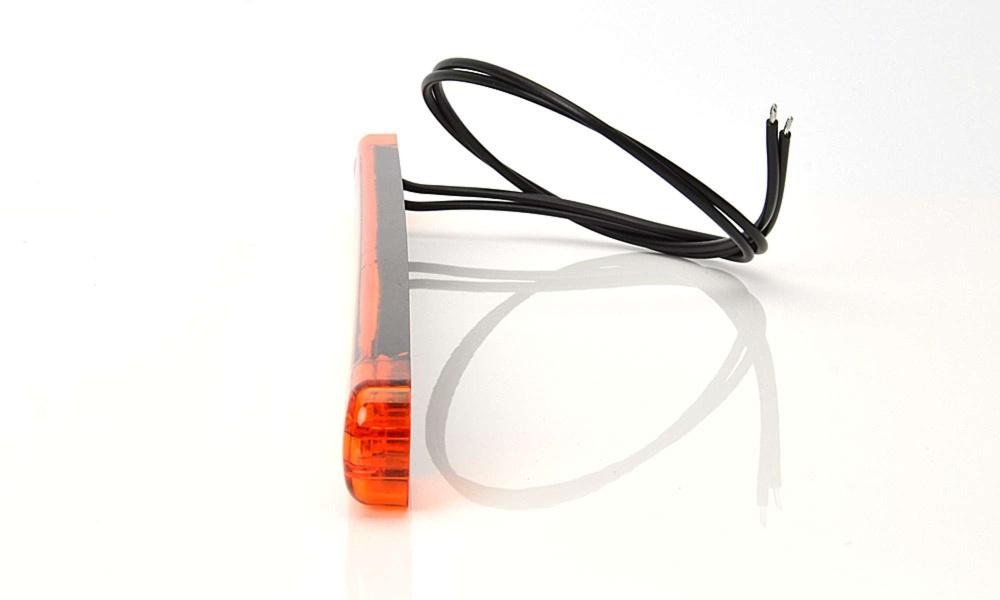 Strands Seitenmarkierungsleuchte Orange Slim 9 LED, 9-36V IP68. E-geprüft.