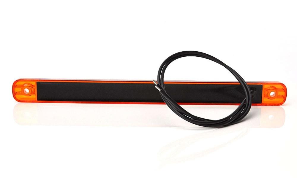 Strands Seitenmarkierungsleuchte Orange Slim 9 LED, 9-36V IP68. E-geprüft.