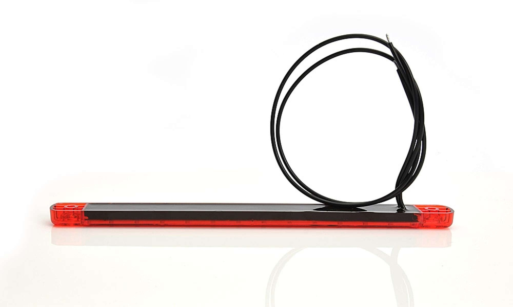 Strands Positionsleuchte Rot Slim 9 LED, 9-36V IP68. E-geprüft.