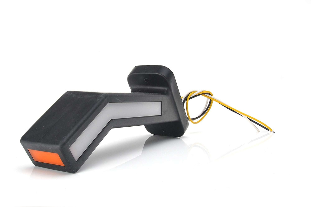 Strands Gummiarm lang links - dyn. Blinker, 12-24V DC, IP66/68, E-geprüft