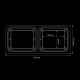 Strands Ize LED Frame Double- Horizontal Strands Ize LED Frame Double- Horizontal
