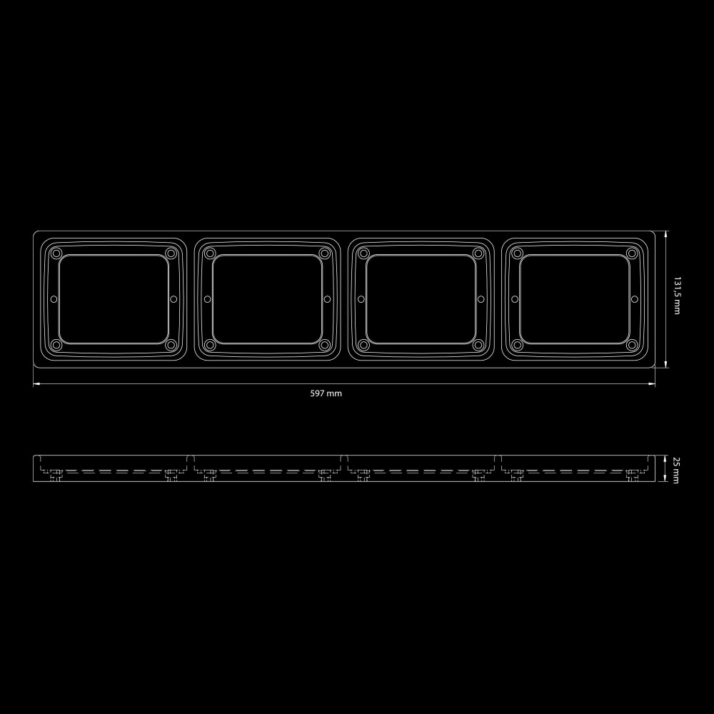 Strands Ize LED Frame 4Xsquare