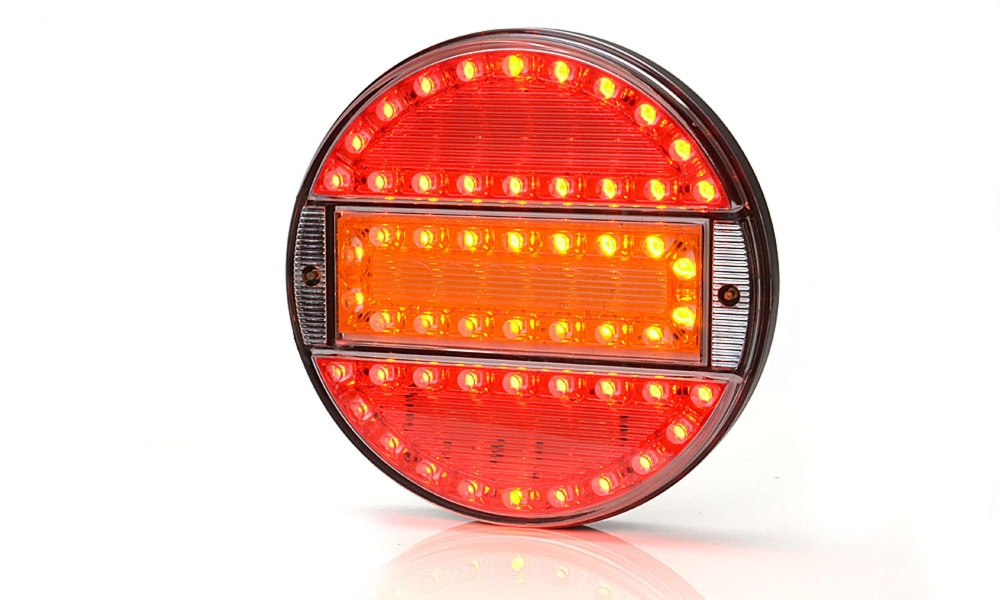 Strands Rund LED 3 Kammer 12-24V, 142 mm Durchmesser, farbige Linse
