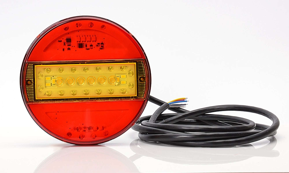 Strands Rund LED 5 Kammer 12-24V, 142 mm Durchmesser, farbige Linse