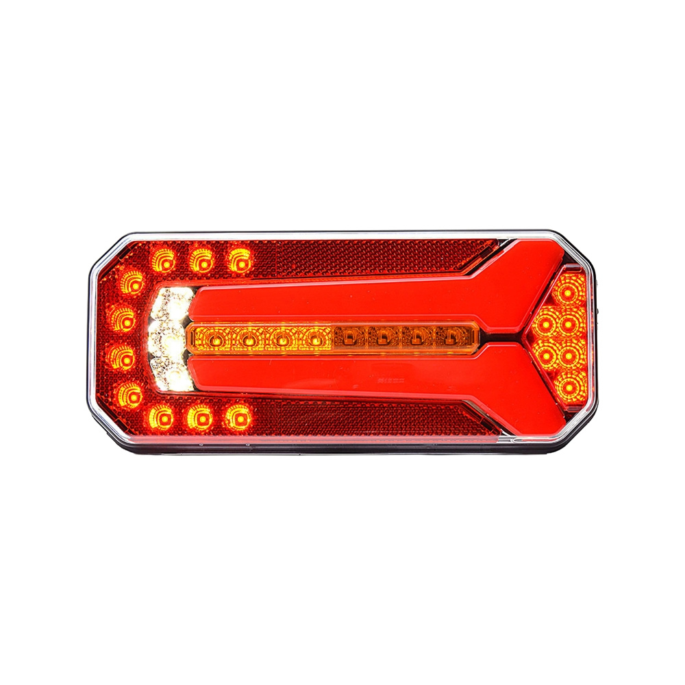 Strands LED Rückleuchte universal 12-24V, 5 Funktionen. Dynamischer Blinker