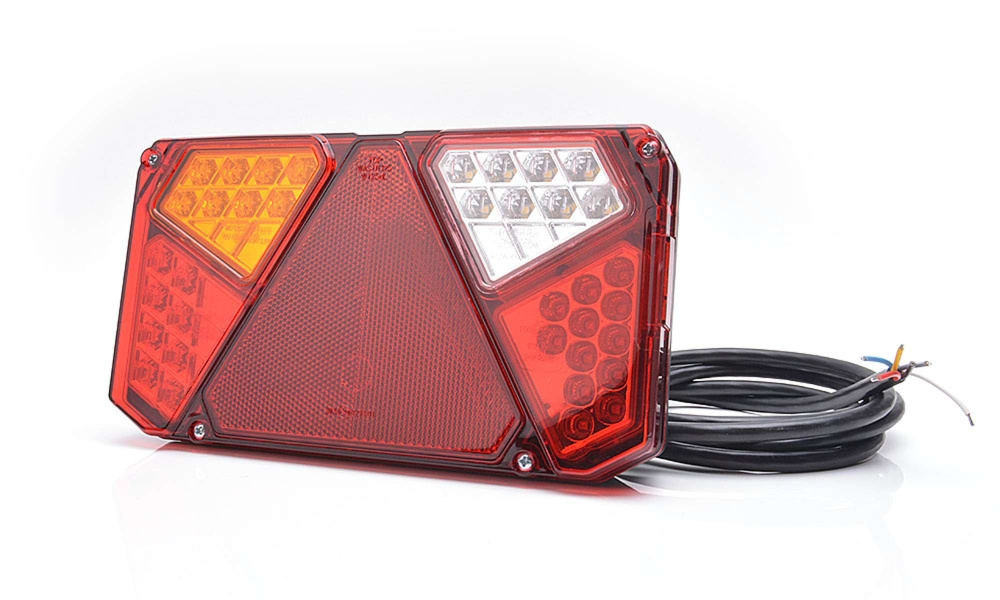 Strands Rückleuchte 5 Kammer LED links, 12-24V DC Rück, Bremse, Rückfahr, Nebel, Blinker