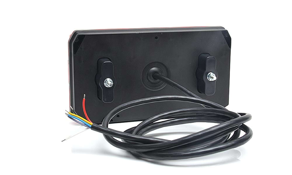 Strands 5-Kammer-LED-Rückleuchte rechts, 12-24V DC hinten, Bremslicht, Rückfahrlicht, Dimmlicht, Blinker