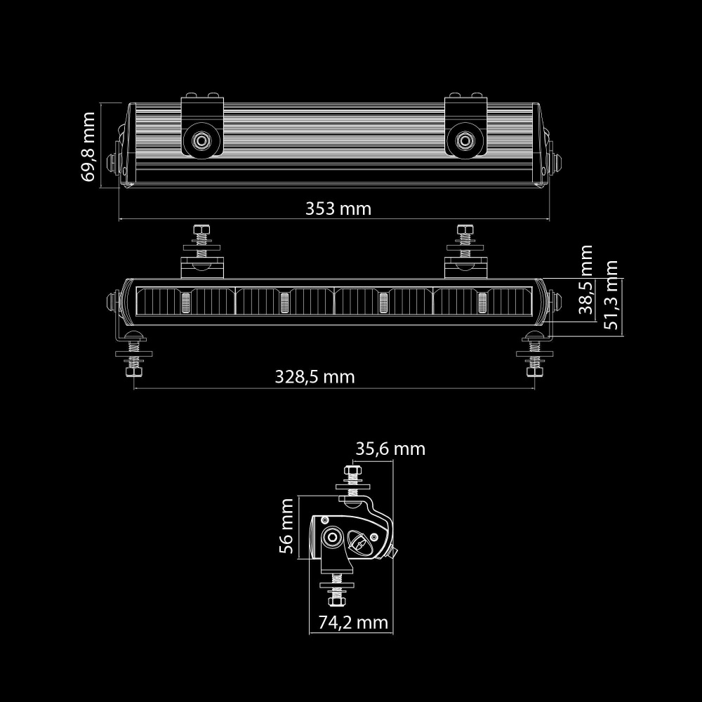 Strands Dark Knight NUUK LED-Leiste 14