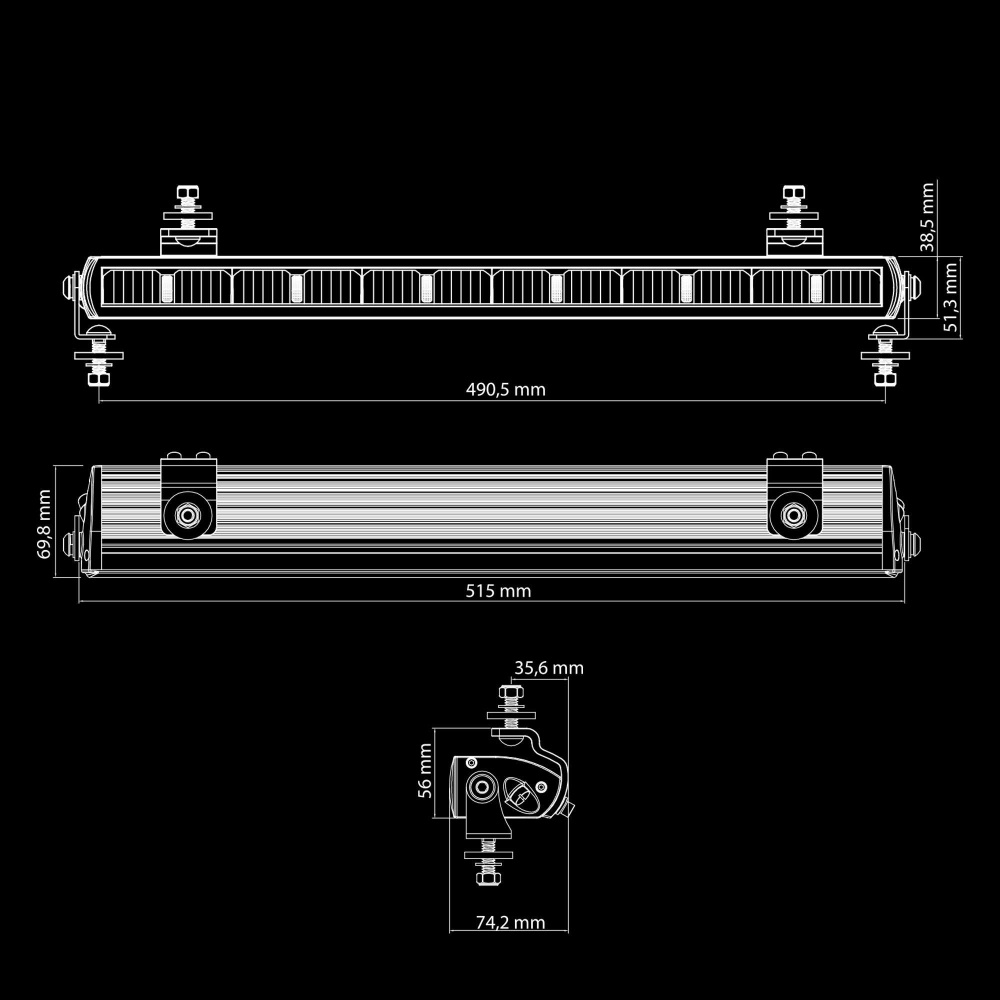 Strands Dark Knight NUUK LED-Leiste 20
